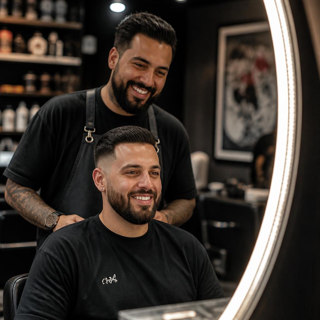 Premium men's haircut example