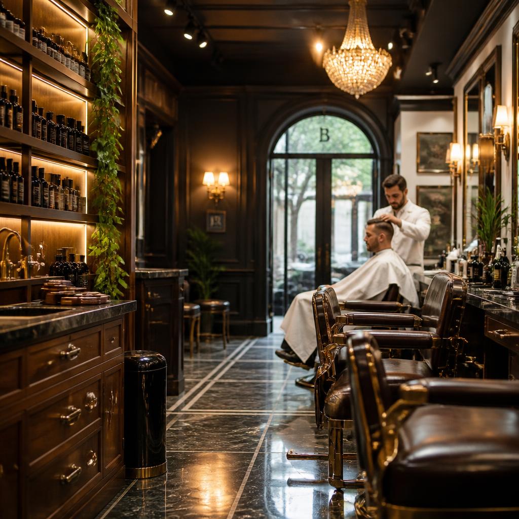 Premium men's haircut example